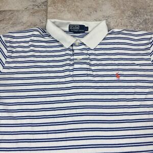 Polo by Ralph Lauren Shirt Mens Large Striped Polo Preppy Short Sleeve